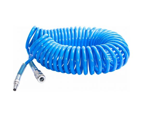 Шланг спиральный с быстросъемными соединениями профи (10 м; 8х12 мм; 20 бар) ARMA 8*12*10м PU – изображение 3