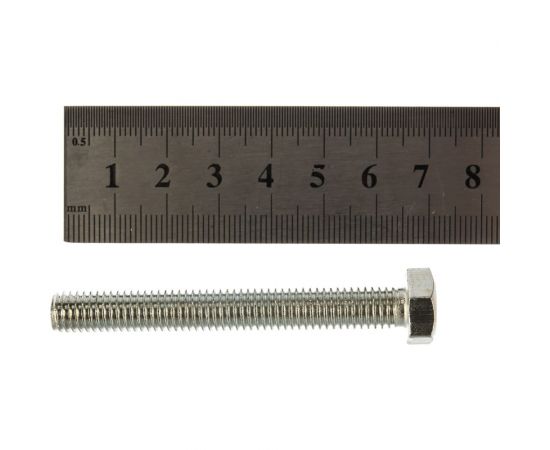 Болт с ш\г Качественный КРЕПЕЖ полная резьба DIN 933 558 8x65 30 шт 0300811 КЧ – изображение 3