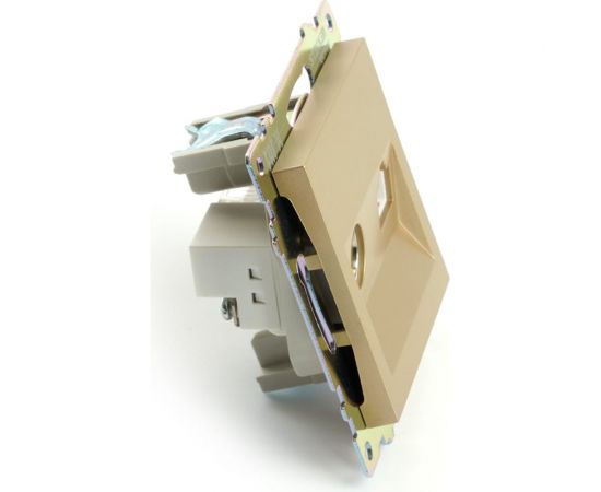 Механизм розетки STEKKER tv + компьютерная rj-45, серия катрин, золото, gls00-7106-08, 49230 – изображение 3