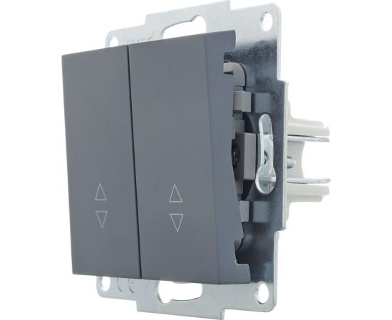 Проходной двойной выключатель Lezard VESNA графит 742-3488-106 – изображение 3