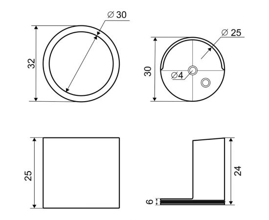 Фланец со скрытым крепежом Palladium JF-06 BH CP 115804 – изображение 4