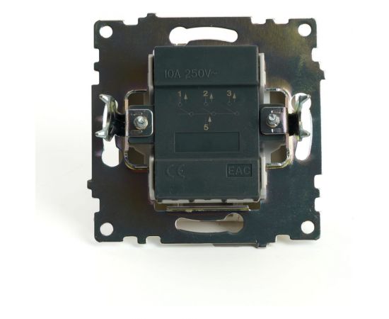 Механизм 3-клавишного выключателя STEKKER 250в, 10а, серия катрин, золото, gls10-7108-08, 49219 – изображение 4