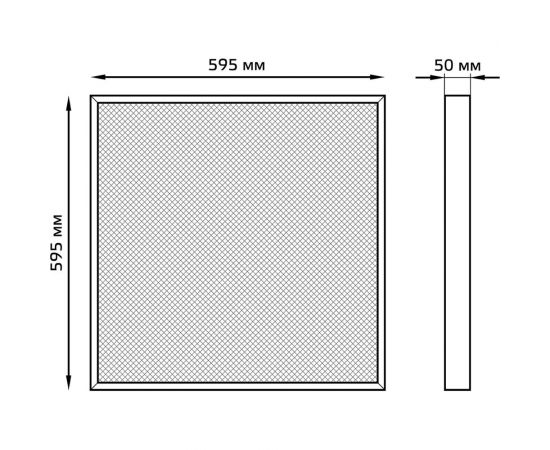 Офисный светильник Gauss MiR 35W 3500lm 6500K IP40 призма LED 1/1 G1-A0-00070-01G03-2003565 – изображение 4