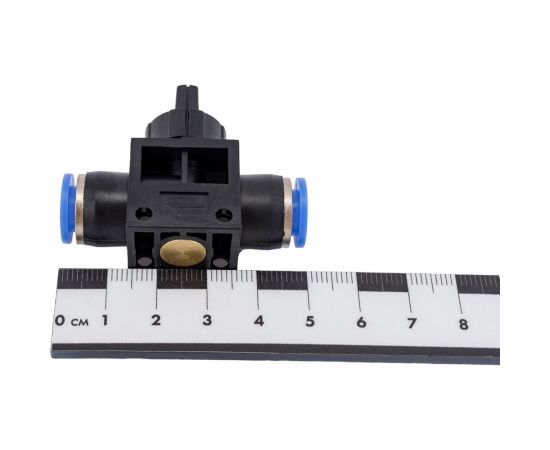 Фитинг с краном 8x8 мм для пластиковых трубок ROCKFORCE RF-SHVFF08-08 – изображение 4