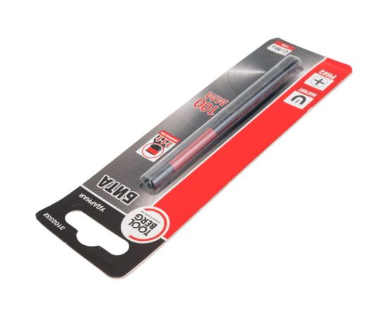 Бита кованая PH2, 100 мм, сталь S2, торсионная, магнит Toolberg ЛК-00008664 – изображение 5