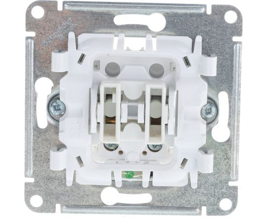 1-клавишный выключатель Schneider Electric GLOSSA 10AX с подсветкой алюминий GSL000313 – изображение 5