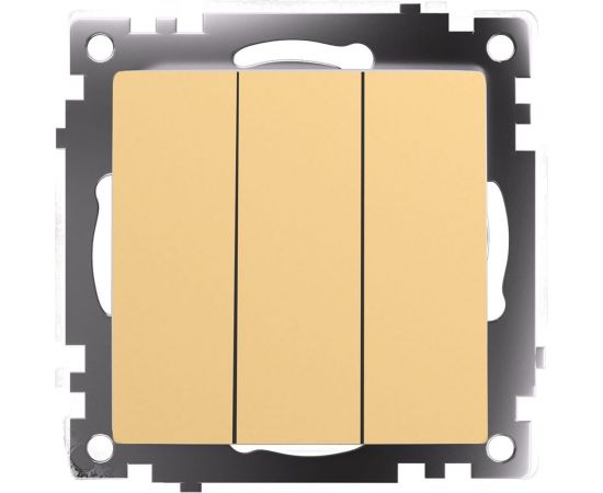 Механизм 3-клавишного выключателя STEKKER 250в, 10а, серия катрин, золото, gls10-7108-08, 49219 – изображение 6
