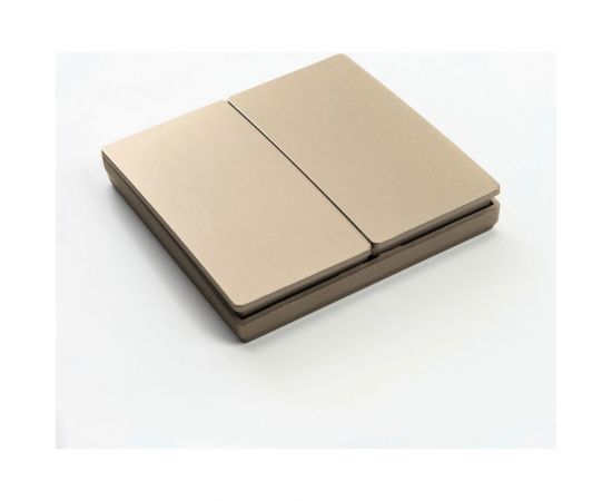 Двухклавишный беспроводной выключатель FERON TM82, 230V, 500W, золото 41726 – изображение 6