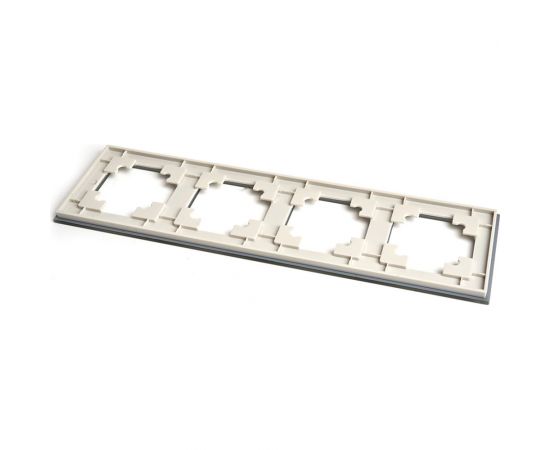 Горизонтальная 4-местная рамка STEKKER GFR00-7004-07, серия Катрин, дымчатый 49037 – изображение 8