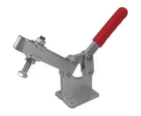 Механический зажим с горизонтальной ручкой WOODWORK усилие 630 кг, прижим 127 мм, база 71 мм GH-204-GBLH 