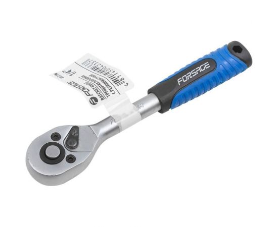 Реверсивная трещотка Forsage с резиновой ручкой, 1/4"" F-80222W 