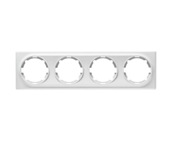 Рамка на 4 прибора OneKeyElectro цвет белый 1E52401300 2172785 
