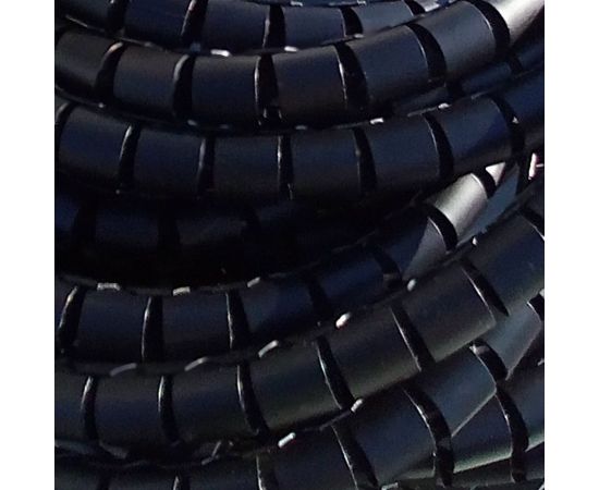 Спиральный защитный рукав PARLMU LXQ 28-1-k10 полиэтилен, размер 28, цвет черный, длина 10 м PR4800500-10 – изображение 2