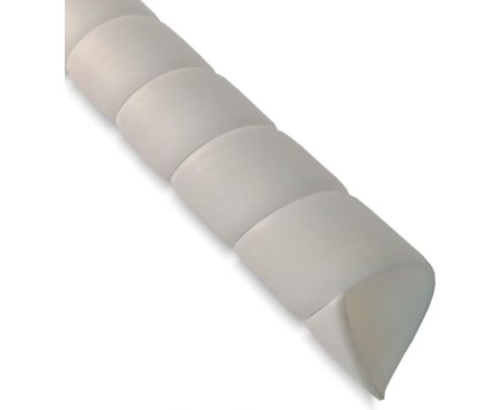 Спиральная защита PARLMU SG-24-F15-k2, полипропилен, размер 24, плоская поверхность, белая, 2 м PR0500400-2 – изображение 2