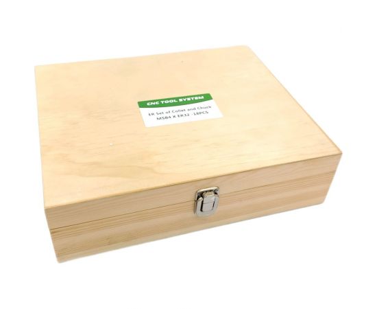 Патрон цанговый КМ4 с набором цанг ЕR 32 18 шт, 3-20 мм TORNERI 041906 – изображение 3