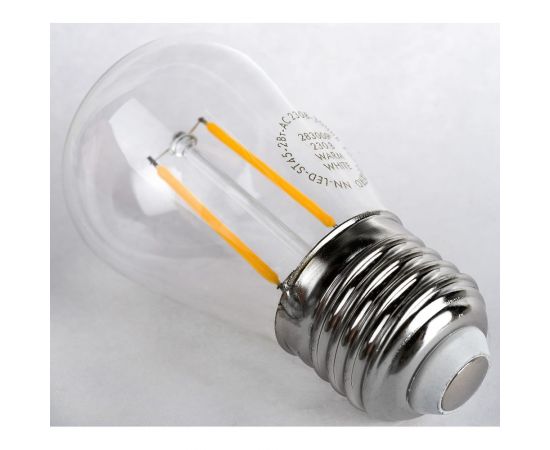 Декоративная ретро-светодиодная лампа-шар NEON-NIGHT E27 2W 230В 3000К Теплый белый 601-801 – изображение 3