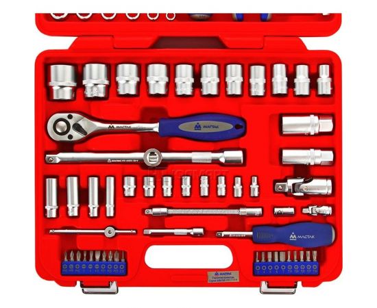 Универсальный набор инструментов 72шт МАСТАК 0-072C – изображение 3