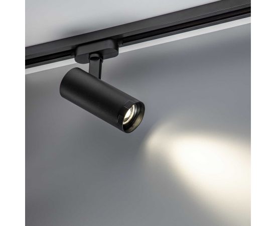 Трековый светодиодный поворотный светильник RITTER Artline с регулировкой фокуса цилиндр 60x150mm 10Вт 850Лм 4000К 230В алюминий черный 59740 1 – изображение 4