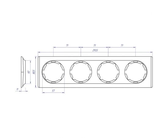 Рамка на 4 прибора OneKeyElectro цвет белый 1E52401300 2172785 – изображение 4