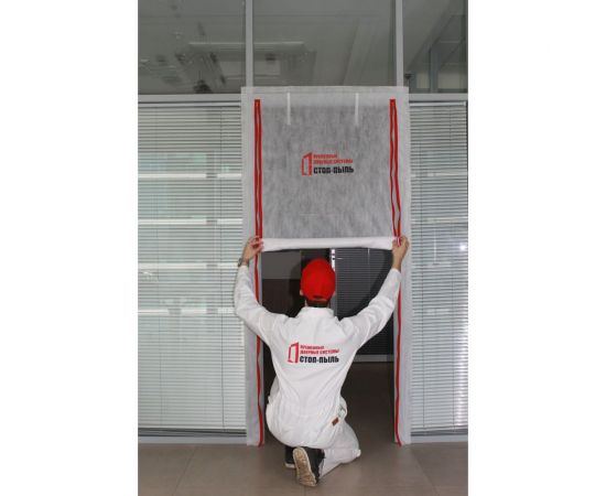 Временная пленочная дверь 100х220 см двумя молниями типа I I вариант 4 СТОП-ПЫЛЬ 201810 – изображение 5