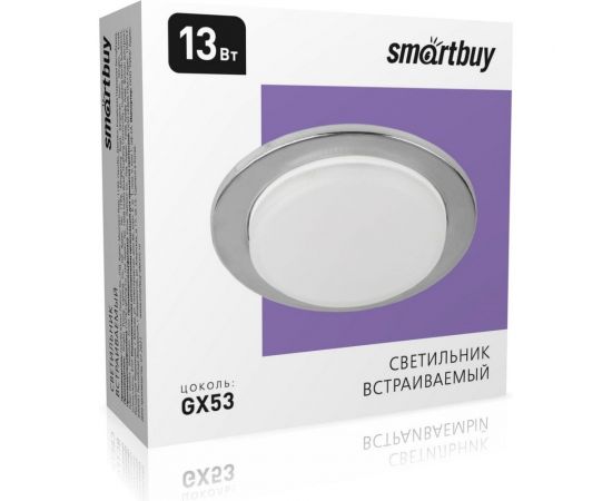 Встраиваемый светильник Smartbuy под лампу GX53 хром тонкий SBL-09CH-GX53 – изображение 5