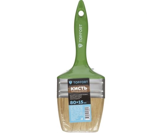 Плоская кисть Topfort 80x15 мм 1690133 – изображение 7