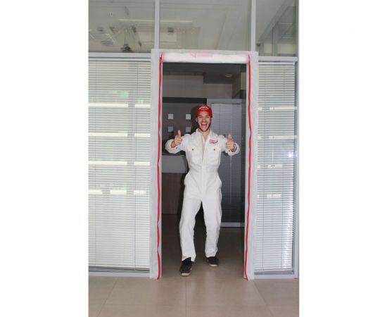 Временная пленочная дверь 100х220 см двумя молниями типа I I вариант 4 СТОП-ПЫЛЬ 201810 – изображение 7