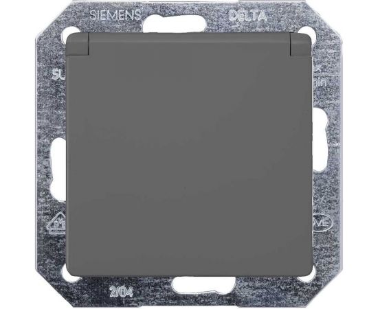 Розетка SCHUKO Siemens DELTA I-SYSTEM черный металлик 5UB1927 