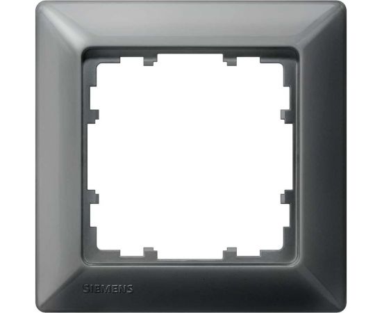 1-местная рамка Siemens DELTA MIRO черный металлик 80x80мм 5TG2551-6 