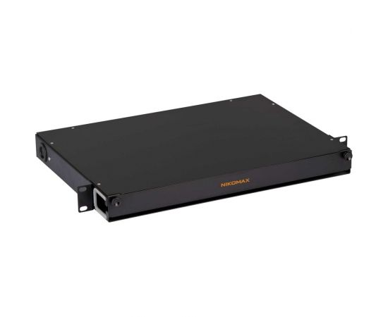 Оптический органайзер NIKOMAX 19"", 1U, металлический, NMC-OKFP-SL-1U-BK 