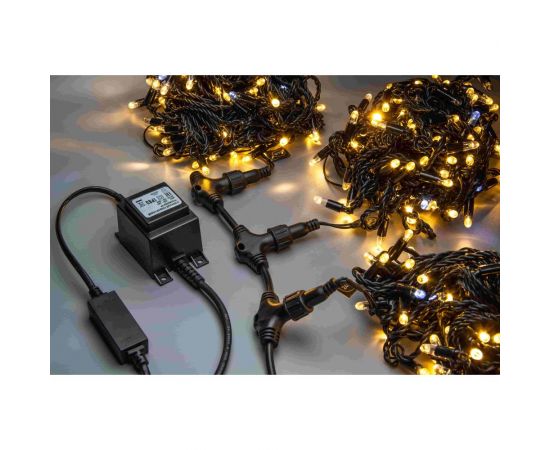 Гирлянда TEAMPROF 3 Нити по 20 м, флэш, колпачок, теплый белый TPF-S3х20F-CB/WW 