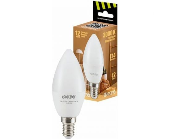 Лампа ФАZА FLL- C37 12w E14 3000K 230/50 5038509 