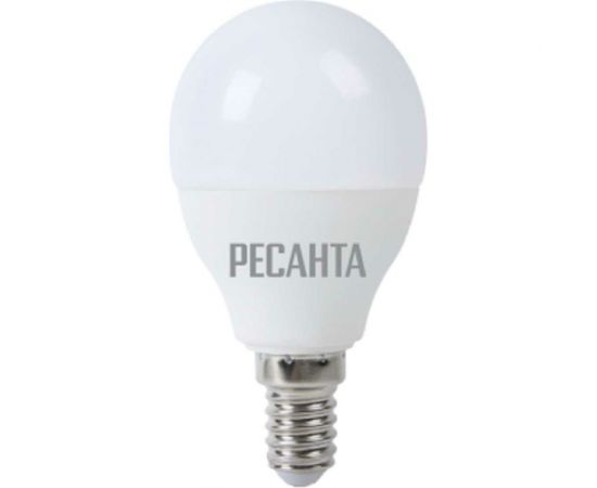 Светодиодная лампа Ресанта LL-R-G45-7W-230-4K-E27 шар, 7Вт, нейтральный, Е27 76/1/73 
