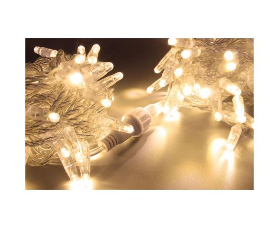 Гирлянда TEAMPROF Нить 10 м, 220В, колпачок, теплый белый, прозрачный провод TPF-S10C-220V-CT/WW 