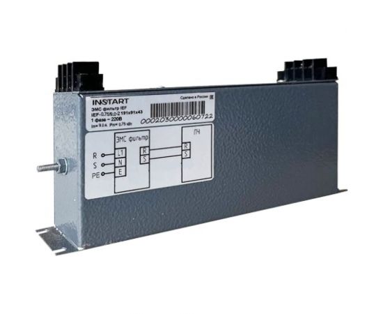 ЭМС фильтр INSTART 3ф. 380-440В IEF-0.75/3.4-4 для 0,75кВт 00140300 