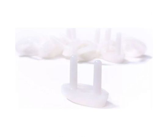 Заглушки для розеток от детей 100% Baby Safety 10шт. Белые 4670006470037 