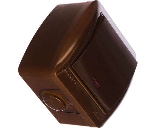 Выключатель Lezard NATA, с подсветкой, сосна, 710-0800-111 