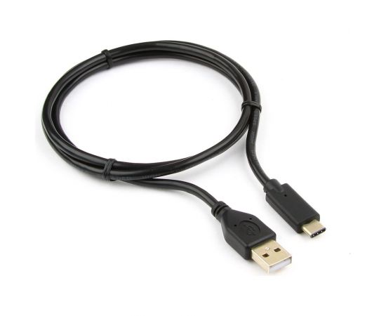 Кабель usb Cablexpert usb2.0 am/type-c, qc 3.0, 36w, 3a, 1м, черный, без инд. упак., CCP-USB2-AMCM-1M-0 