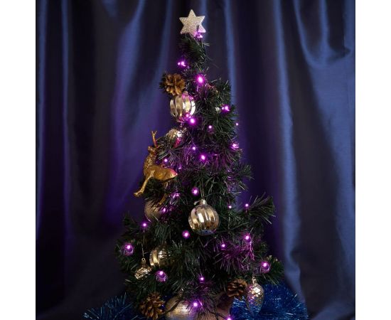 Светодиодная гирлянда FERON cl02 линейная 230v розовый c питанием от сети 32287 