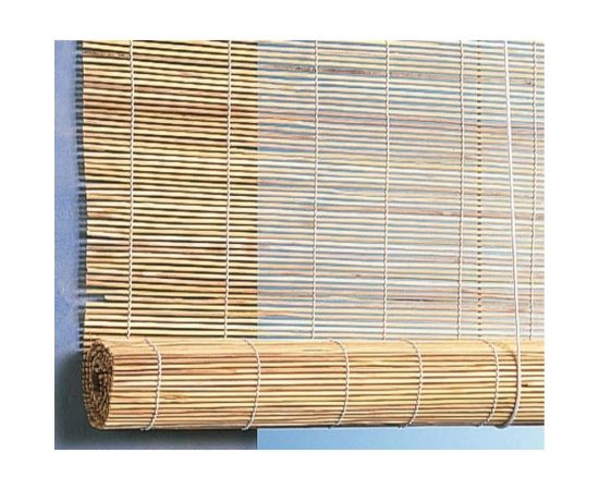 Бамбуковая рулонная штора Эскар натуральная, 140х160 см 71000140160 