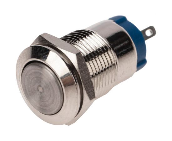 Антивандальная кнопка REXANT o12, с фиксацией, 2с, off-(on), выпуклая, (a12-b2) 36-3152 