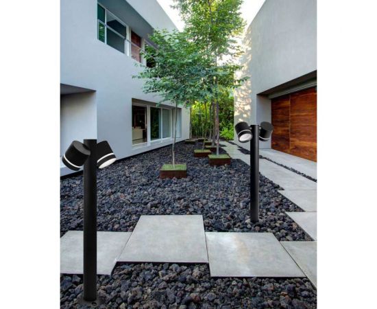 Садово-парковый светильник FERON DH1006, столб, 2хGX53 230V, черный, 11711 – изображение 12