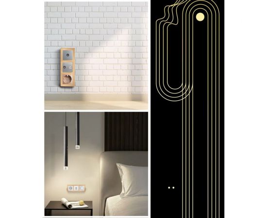 Горизонтальная 3-местная рамка STEKKER GFR00-7003-08, серия Катрин, золото 49036 – изображение 12