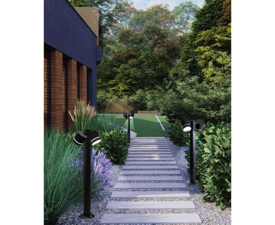 Садово-парковый светильник FERON DH1006, столб, 2хGX53 230V, черный, 11711 – изображение 13