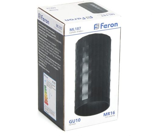 Потолочный светильник FERON ml187 barrel pixel mr16, gu10, 35w, 230v, черный, 48653 – изображение 16