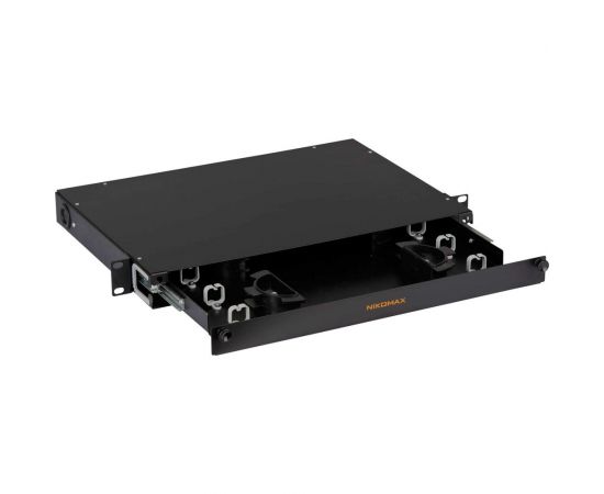 Оптический органайзер NIKOMAX 19"", 1U, металлический, NMC-OKFP-SL-1U-BK – изображение 2