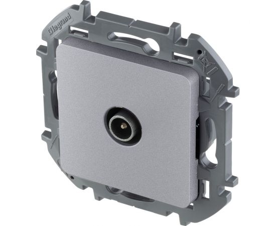 Розетка TV Legrand - «звезда» - 2 дБ - 0-2400 мГц - INSPIRIA - алюминий 673852 – изображение 2