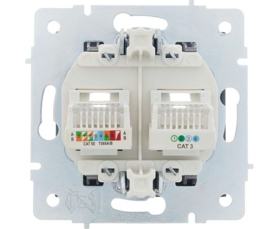 Розетка Lezard VESNA компьютер+телефон графит 742-3488-143 – изображение 2