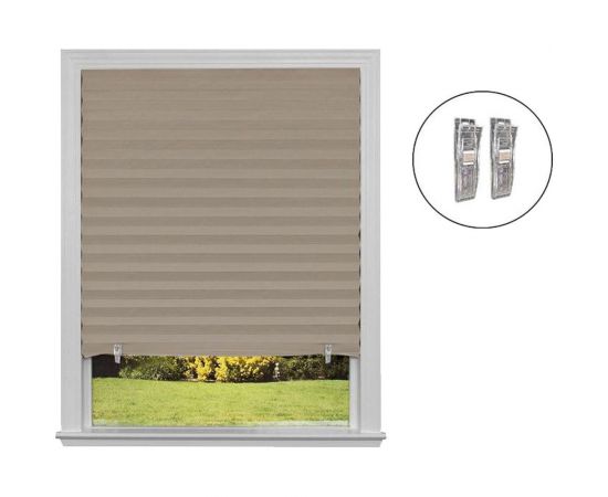 Самоклеящиеся шторы-плиссе Рыжий кот skandi, размер 60x180 см, цвет серый 106247 – изображение 2