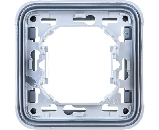 Рамка Legrand 1-м Plexo с суппортом, серая Leg 069681 125009 – изображение 2